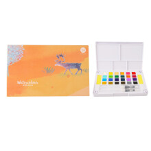 24 Bright Colors Watercolor Paint Set Quick Drying for Kids Artists