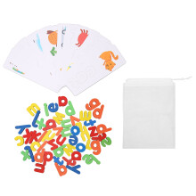 Wooden Alphabet Puzzles 26 Letters Spelling Game for Toddlers Ages 3+