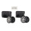 2pcs Luggage Wheels Replacement Locking 360 Quiet Universal Black 1