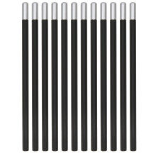 12Pcs Black Colored Pencils Soft Luster Hex Penholder Sketch