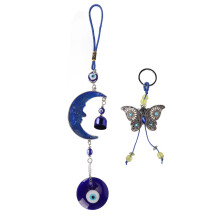 Blue Eyes Moon Butterfly Pendant Good Luck Wall Decoration