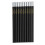 12Pcs Black Colored Pencils Soft Luster Hex Penholder Sketch 5