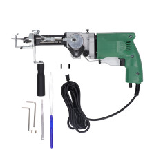 (US Plug) Green 2-in-1 Carpet Tufting Tool High Speed DIY Rug Machine 100-240V