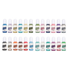 24 Colors Epoxy Resin Pigment Liquid Diamond Dust Glitter UV Molds