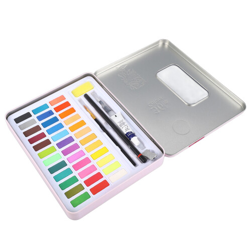 36 Bright Colors Watercolor Paint Set Quick Drying 2