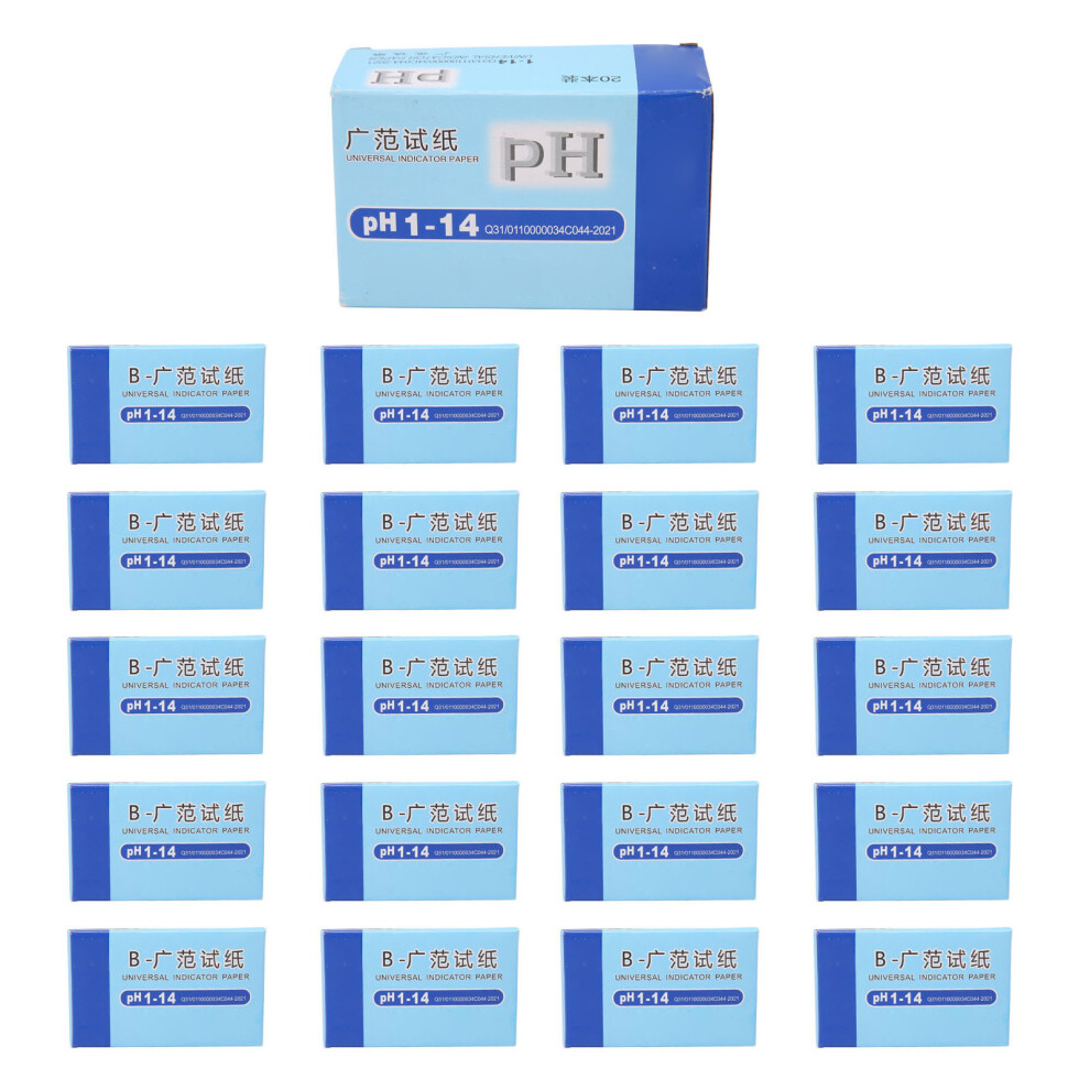 20 Packs PH Test Strips Color Chart High Accuracy Urine Test