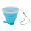 (Blue) Collapsible Silicone Water Cup 270ml Green 1