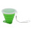 (Green) Collapsible Silicone Water Cup 270ml Green 1