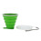 (Green) Collapsible Silicone Water Cup 270ml Green 2