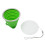 (Green) Collapsible Silicone Water Cup 270ml Green 5