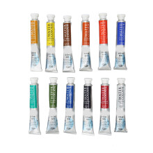 12 Colors 9ml Watercolor Paint Set Bright Vibrant for Artists