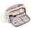 Large Black White Grid Retro Canvas Pencil Case 5