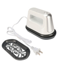 Mini Heat Press Machine Silver Handheld for T-Shirts Shoes Hats 110V