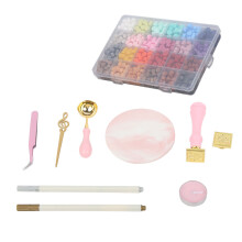 Wax Sealing Kit DIY Retro Design Portable Sealing Wax Crafts Set