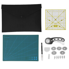 Fabric Cutter Set with Mat for Quilting Crafting