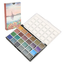 24 Color Watercolor Set Pearlescent High Color Rendering for Nail Art