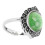 (Type 1) 925 Silver Ring Green Celadon Electroplated Womens Ring 2