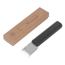 Leather Skiving Knife Flat Mouth Ergonomic Wooden Handle DIY Tool