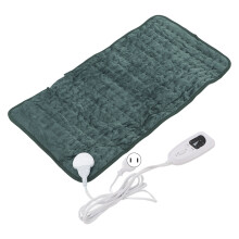 (US Plug 110V) Back Electric Heating Pad 6 Levels 60x30cm Soft Plush 220V UK Plug