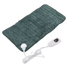 (UK Plug 220V) Back Electric Heating Pad 6 Levels 60x30cm Soft Plush 220V UK Plug