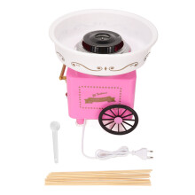 (EU Plug 220V) Cotton Candy Maker White Pink Low Noise Mini Floss Machine 220V EU