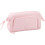 (Pink) Ship Type Pen Case Large Capacity Double Layer Zipper Kids Black 1