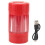 (Red) Smell Proof Container Transparent Magnifying Light Stash White 1