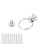(Silver) 8mm High Gloss Copper Double Loop Pull Ring DIY Gold 2
