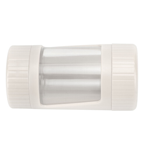 (White) Smell Proof Container Transparent Magnifying Light Stash White 2