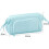 (Blue) Ship Type Pen Case Large Capacity Double Layer Zipper Kids Black 3