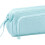 (Blue) Ship Type Pen Case Large Capacity Double Layer Zipper Kids Black 2