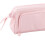 (Pink) Ship Type Pen Case Large Capacity Double Layer Zipper Kids Black 2