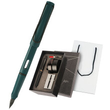 (Grey F 0.5-0.7) Pen Ink Gift Box Set 0.5MM Smoother Writing Calligraphy Set Black