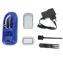 (Blue) Automatic Joint Roller Machine Small Portable Herbal Rolling 100-240V