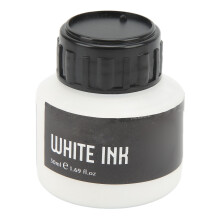 White Ink 50ml Strong Coverage Quick Dry Waterproof