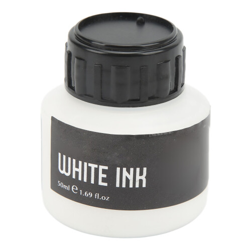 White Ink 50ml Strong Coverage Quick Dry Waterproof