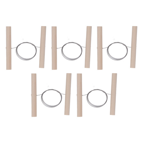 5PCS Wire Clay Cutter Wooden Handle Pottery Tool