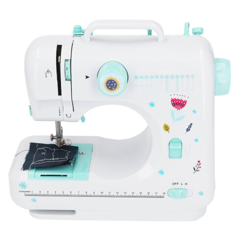 (US Plug) Sewing Machine 12 Stitches Speed Adjustment Horizontal Hook EU Plug 1
