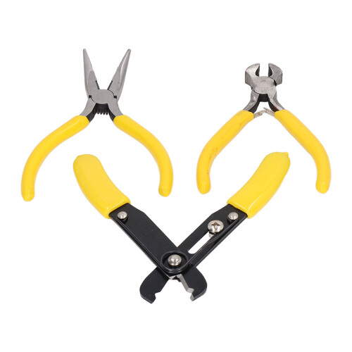 3 Pcs Multifunction Pliers Set Needle Nose Wire Stripper 1