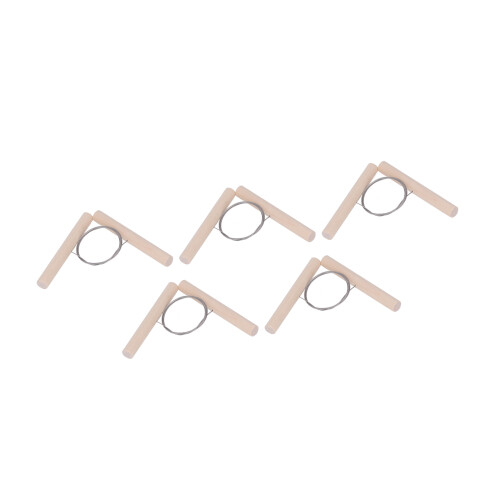 5PCS Wire Clay Cutter Wooden Handle Pottery Tool 2