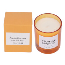 (Lavender) Large Scented Candle Smokeless Soy Wax Lavender