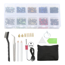 (UK Plug) Hotfix Applicator Set for Crafts Leather Clothes 110-240V EU Plug