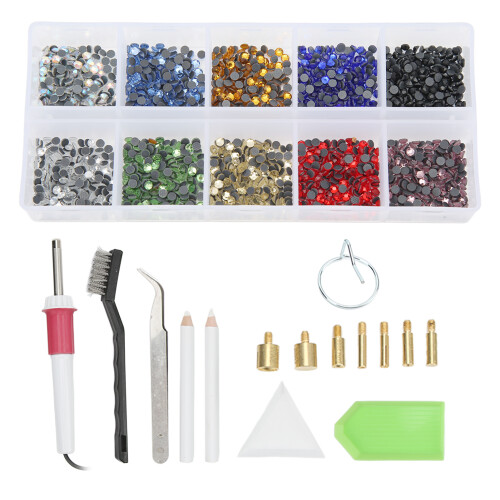 (US Plug) Hotfix Applicator Set for Crafts Leather Clothes 110-240V EU Plug 1