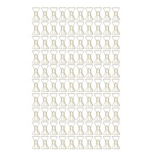 (Bow) 100Pcs Gold Unique Shape Electroplated Paperclip with Storage Box