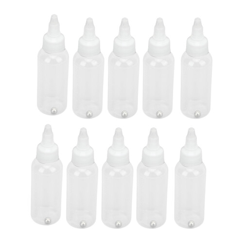 10Pcs 60ml Pigment Dispensing Bottle Plastic Roll Ball 2
