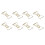 (Bow) 100Pcs Gold Unique Shape Electroplated Paperclip with Storage Box 5