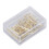 (Bow) 100Pcs Gold Unique Shape Electroplated Paperclip with Storage Box 4