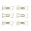 (Bow) 100Pcs Gold Unique Shape Electroplated Paperclip with Storage Box 3
