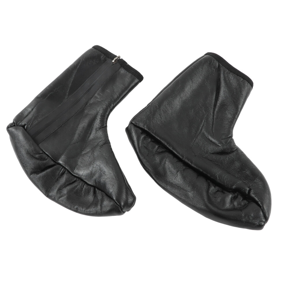 Waterproof PU Leather Warm Antiskid Islamic Socks 40cm