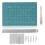 Fabric Cutting Mat A5 15x22cm Durable Plastic mm/in Scale 1